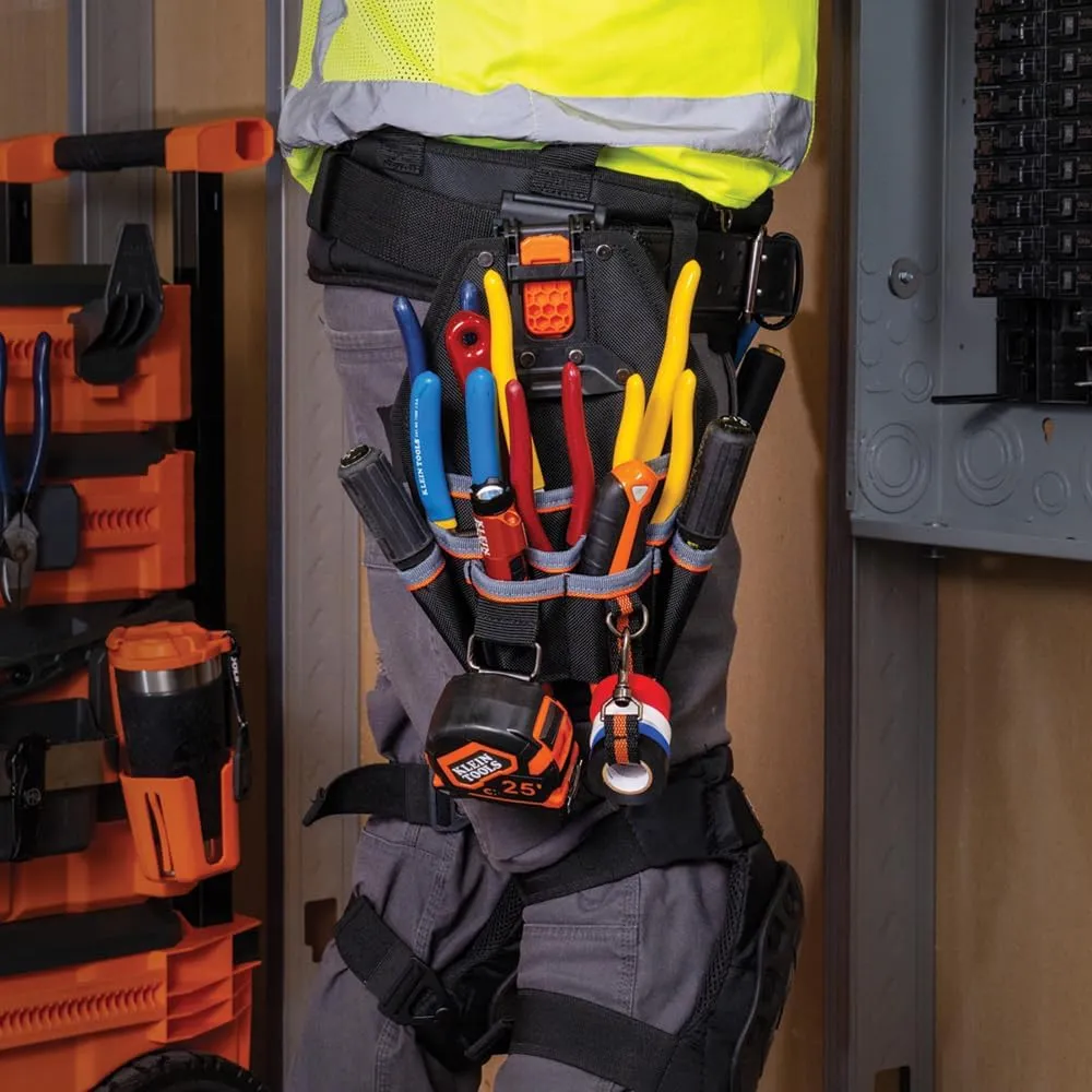 Klein Tools 55832MB MODbox Tool Pouch, 8-Pocket Electrician Bag, Quick Attach and Release for Tool Belts and MODBox Rail System