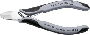 KNIPEX Tools 77 82 130 ESD Electronics Diagonal Cutters, ESD Handles, 5-1/4"