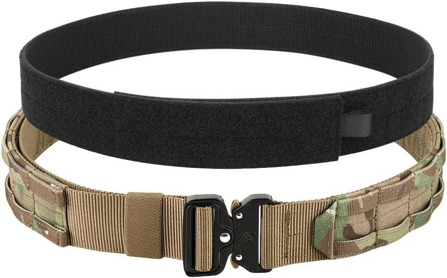 KRYDEX Quick Release Rigger MOLLE Belt 1.75 Inch Inner & Outer Tactical Heavy Duty Belt