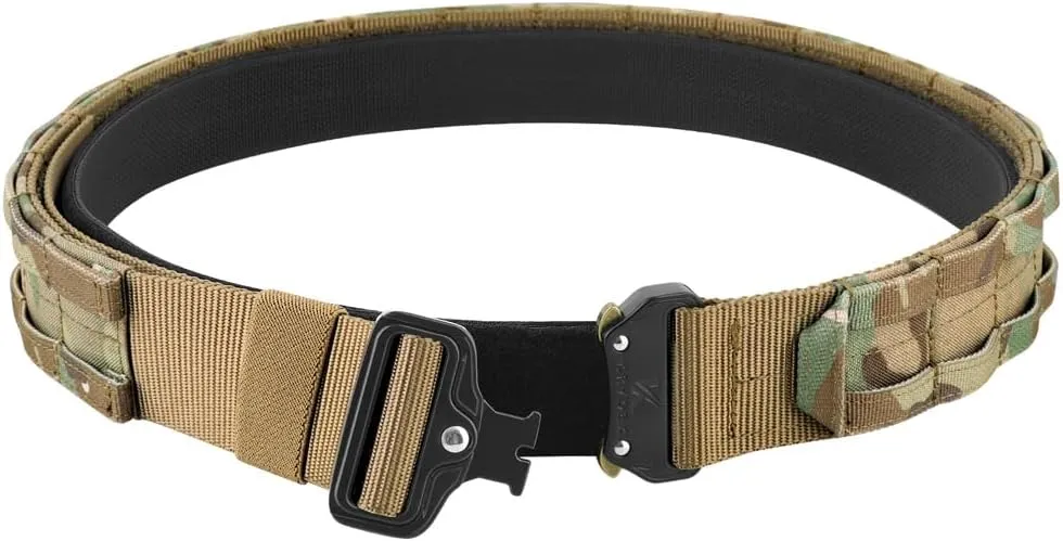KRYDEX Quick Release Rigger MOLLE Belt 1.75 Inch Inner & Outer Tactical Heavy Duty Belt