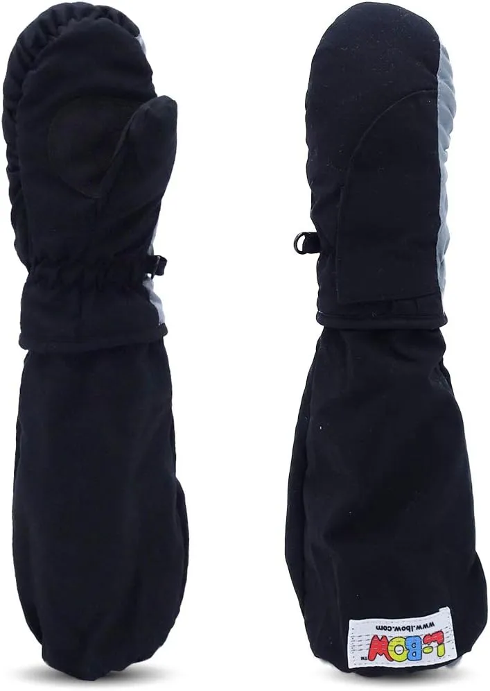 L-Bow Kids Mittens   Super Soft Easy Entry Style for Kids Mittens   Waterproof Stay On Design