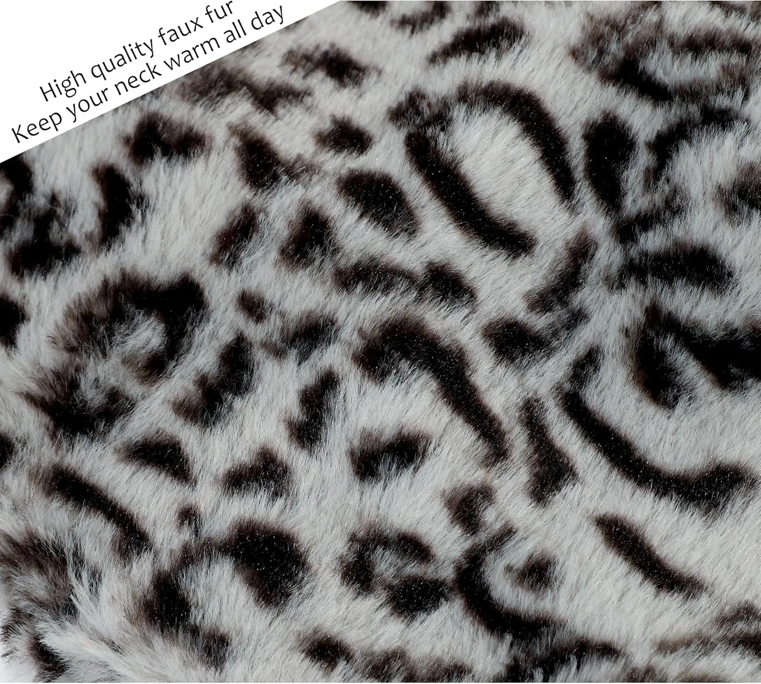 LA CARRIE Womens Leopard Print Infinity Scarf Loop Circle Neck Warmer