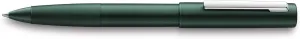 Lamy aion 377 Rollerball Pen - Seamless Deep Drawn Aluminium Roller Pen in Dark Green with Highly Polished Stainless Steel Clip - With Rollerball Pen Refill M 63 Black - Line Width M