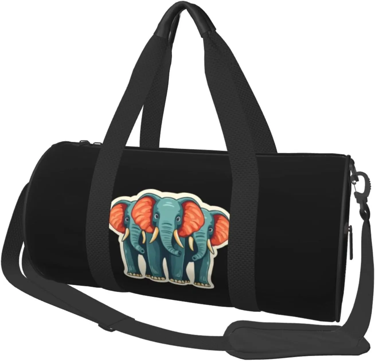 Laos Three Headed Elephant Duffel Bag Gym Bag Travel Sports Tote Large Foldable Beach Swim Yoga19