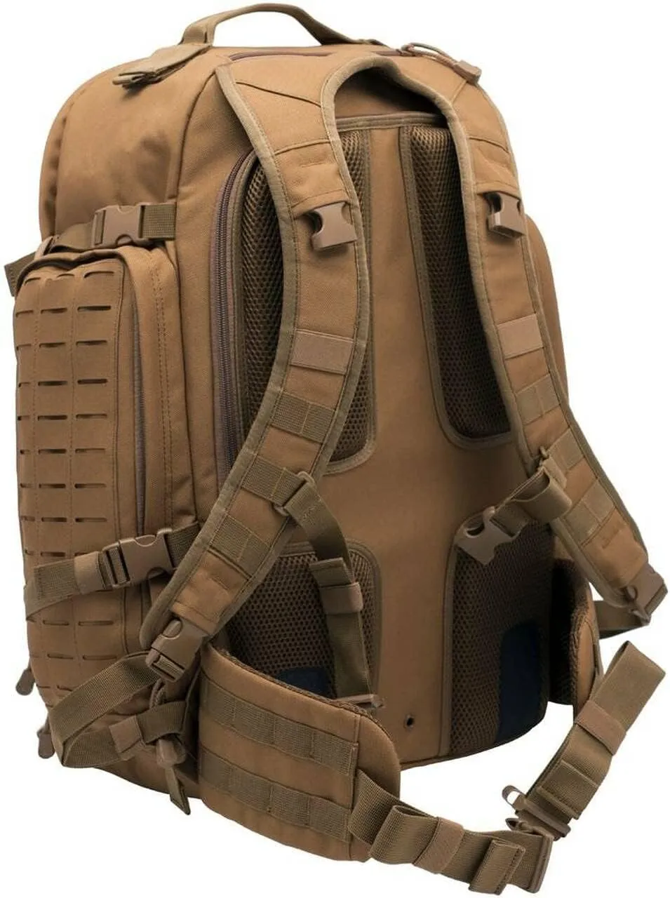 LAPG Atlas 72 Hour Tactical Backpack for Men & Women, Large Bug Out Bag with MOLLE System, Hiking Hunting Combat Backpack, Black