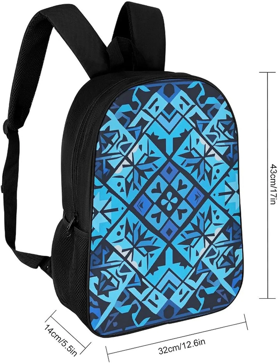 Laptop Backpack for Men Women Daypack Blue Polynesian Maori Tribal Pattern Computer Bag Travel Backpacks Laptop Bag