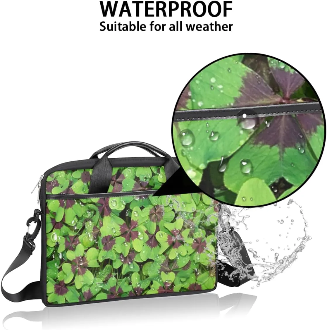 Laptop Bag Case Shoulder Messenger Carrying Bag 13 14 15 Inch Waterproof Computer Sleeve Cover