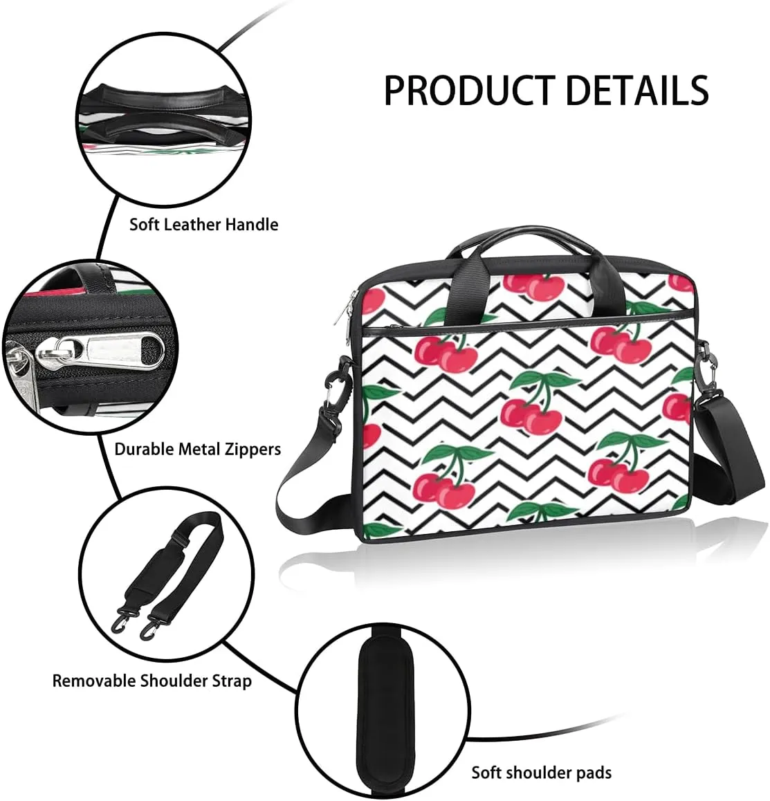 Laptop Bag Case Shoulder Messenger Carrying Bag 13 14 15 Inch Waterproof Computer Sleeve Cover
