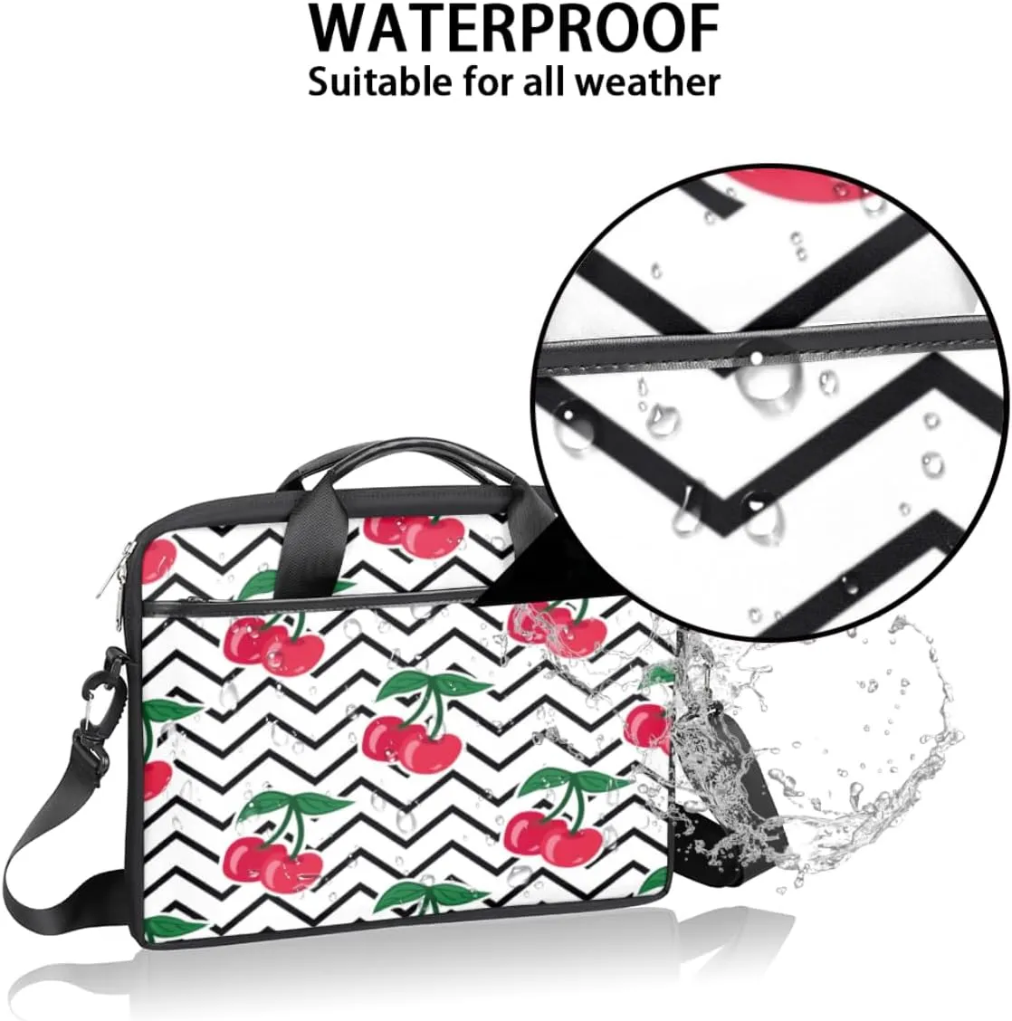 Laptop Bag Case Shoulder Messenger Carrying Bag 13 14 15 Inch Waterproof Computer Sleeve Cover