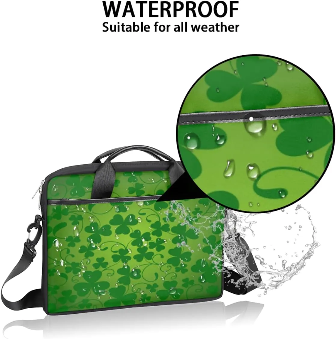 Laptop Bag Case Shoulder Messenger Carrying Bag 13 14 15 Inch Waterproof Computer Sleeve Cover