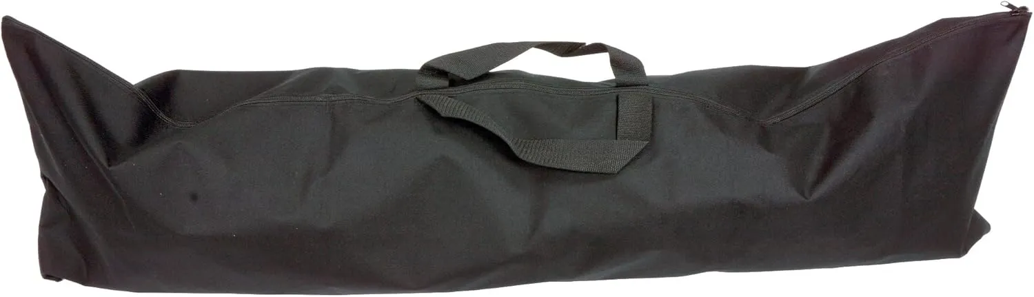 Large Black Vinyl Metal Detector Bag with Full Zipper and Carry Handles