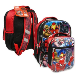 Large Marvel Heroes Backpack with Lunch Bag