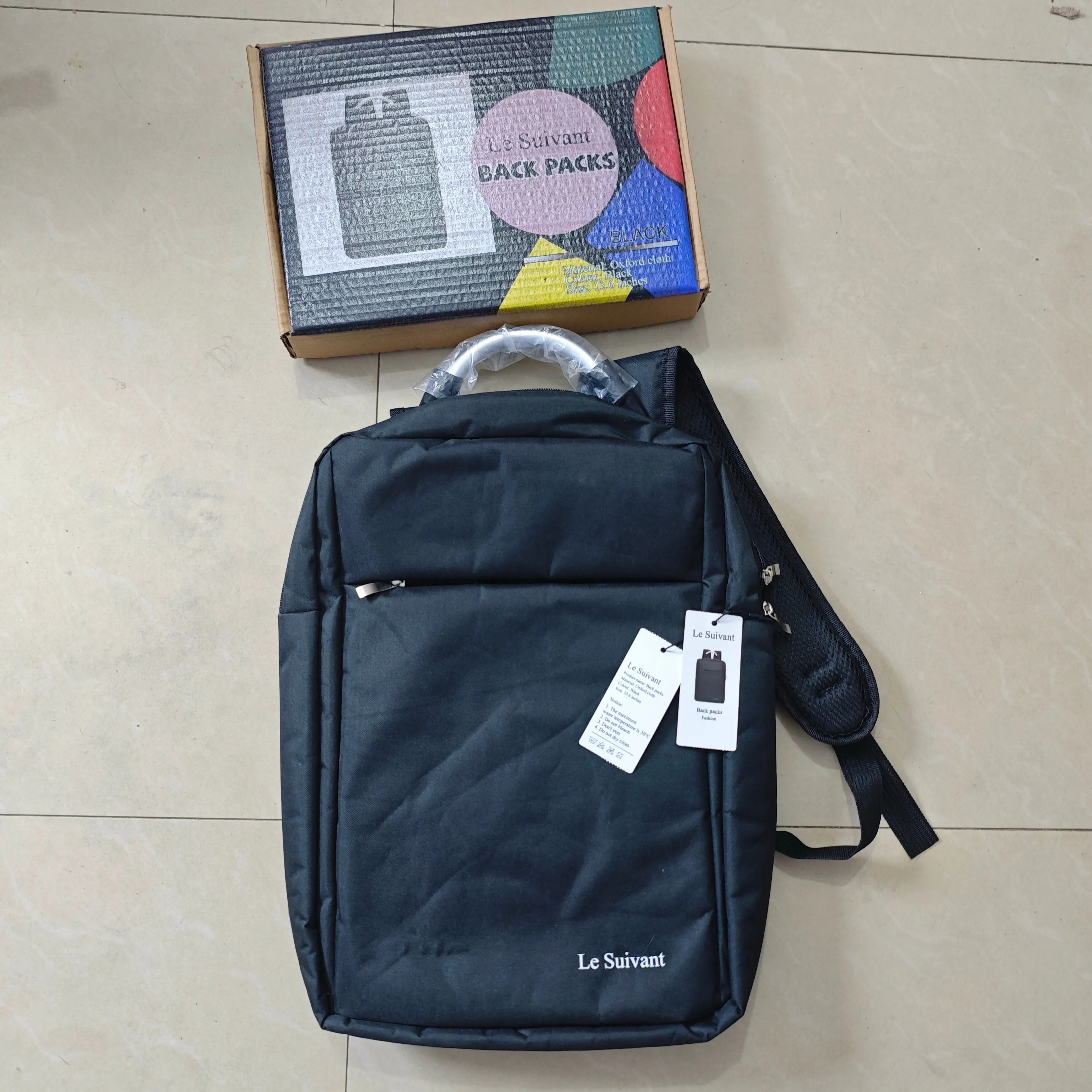 Le Suivant Back Packs - Anti-Slip, Wear-Resistant, Large Capacity, Lightweight with Laptop Compartment, 45x30x12cm, 410g