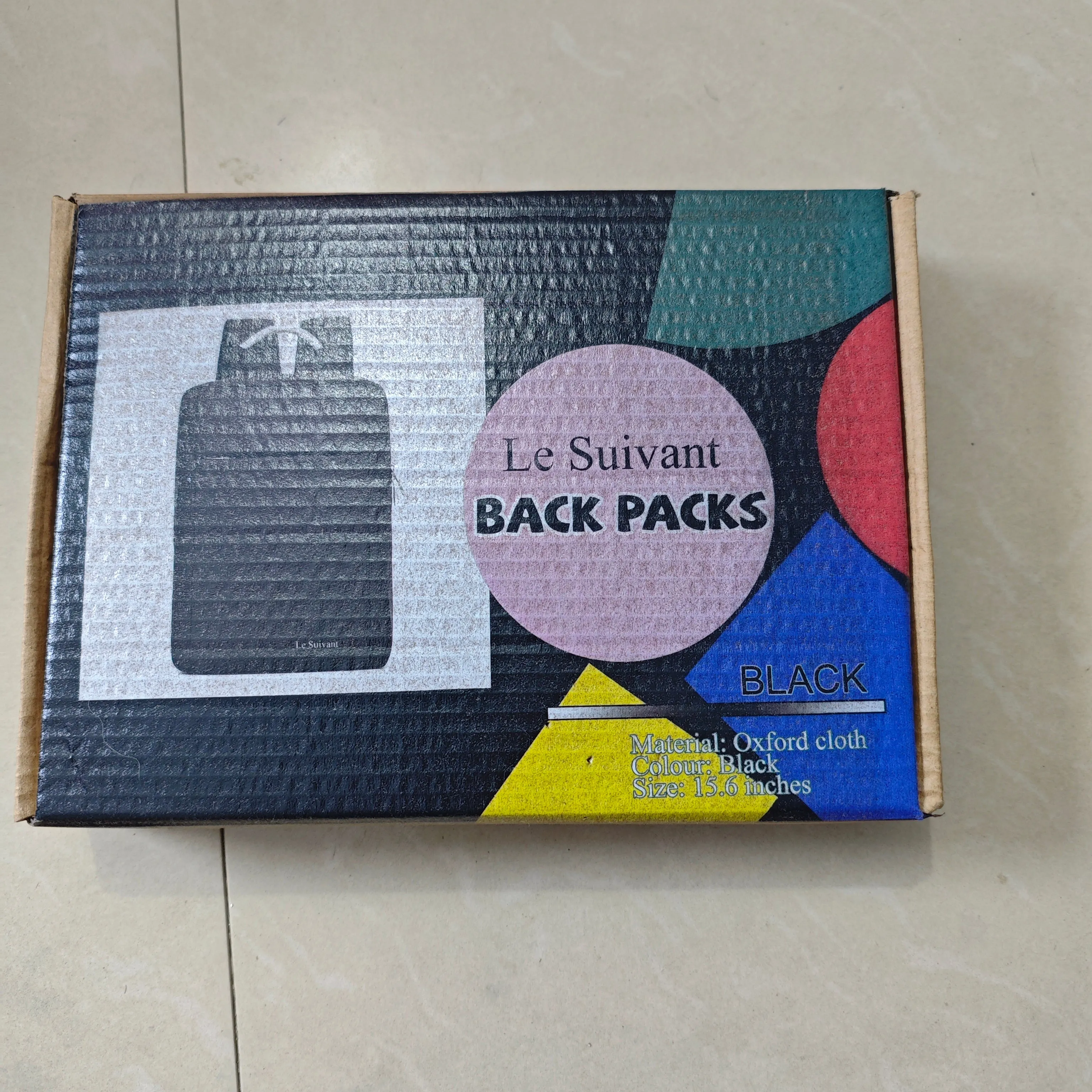 Le Suivant Back Packs - Anti-Slip, Wear-Resistant, Large Capacity, Lightweight with Laptop Compartment, 45x30x12cm, 410g