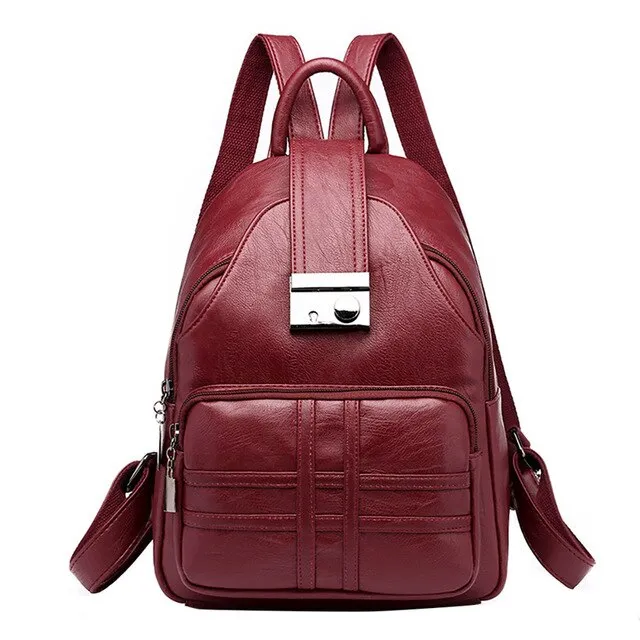 Leather Backpack For Woman (Various Colors)