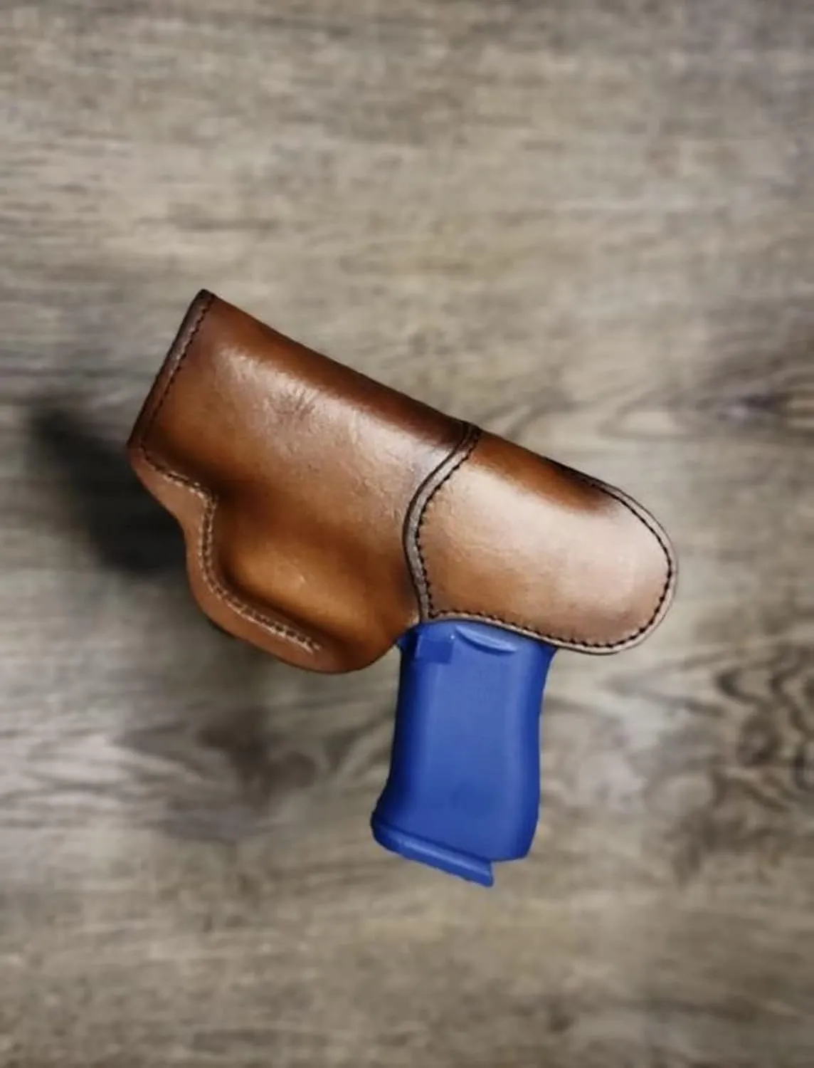 Leather G43 Holster w/ Heavy Duty Utility Clip. G43 Holster. G43 Leather Holster (Timber Brown, Left Hand IWB)