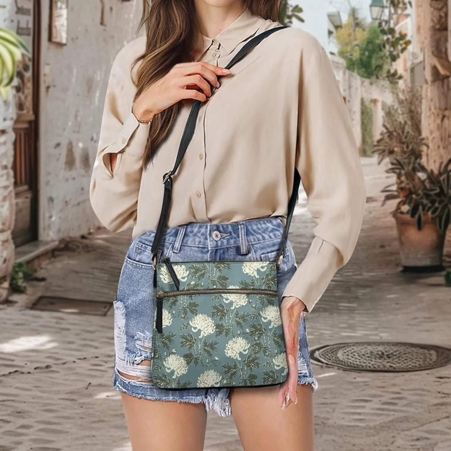 Leather Purse for Women, Leather Hobo Bag for Women Fashion Travel Sling Purse for Easter Valentine'S Day