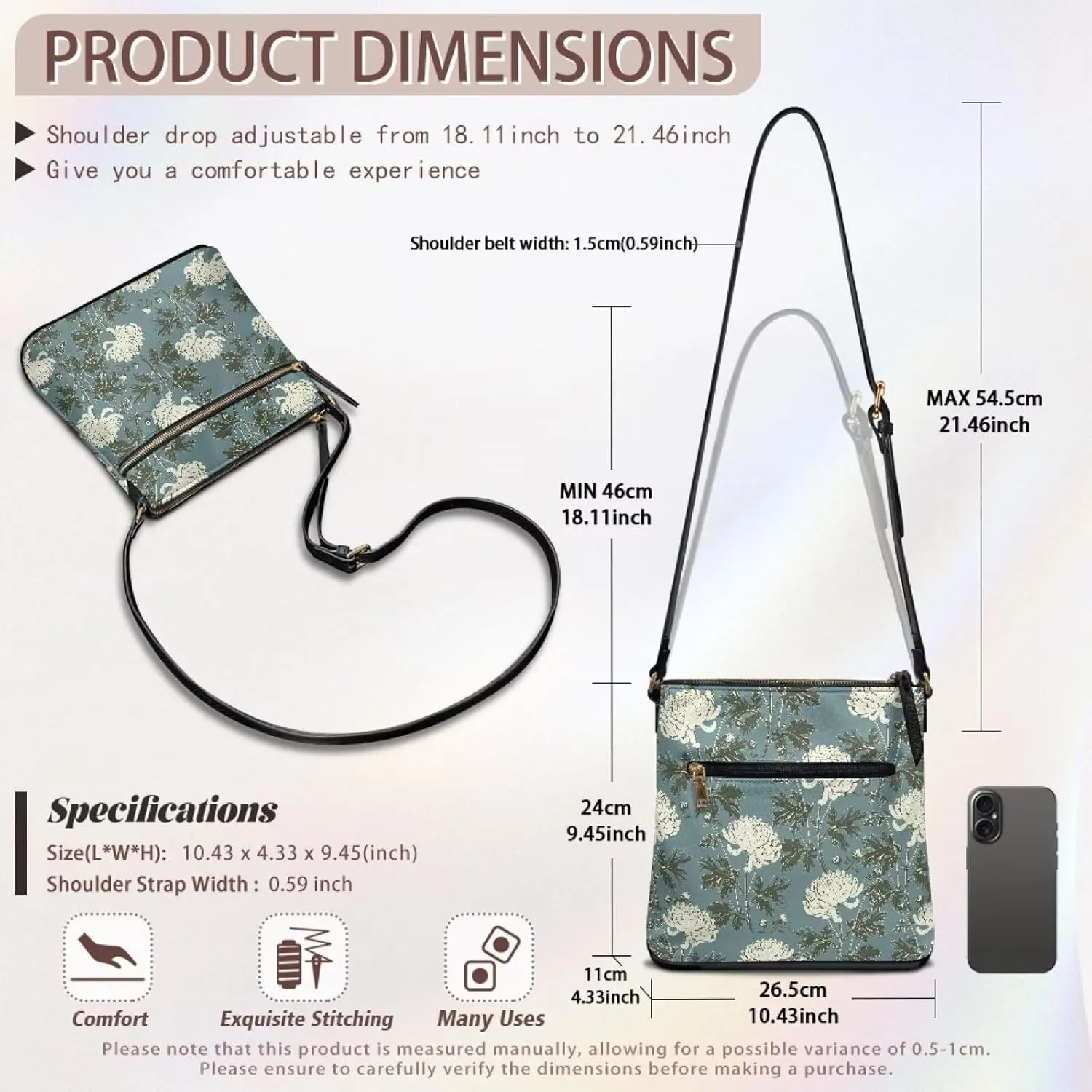 Leather Purse for Women, Leather Hobo Bag for Women Fashion Travel Sling Purse for Easter Valentine'S Day