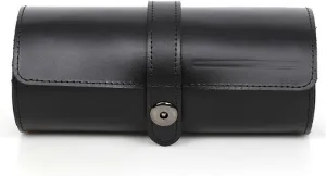 Leather Watch Case Buckle Convenient Travel Watch Storage Box Circular Watch Pocket