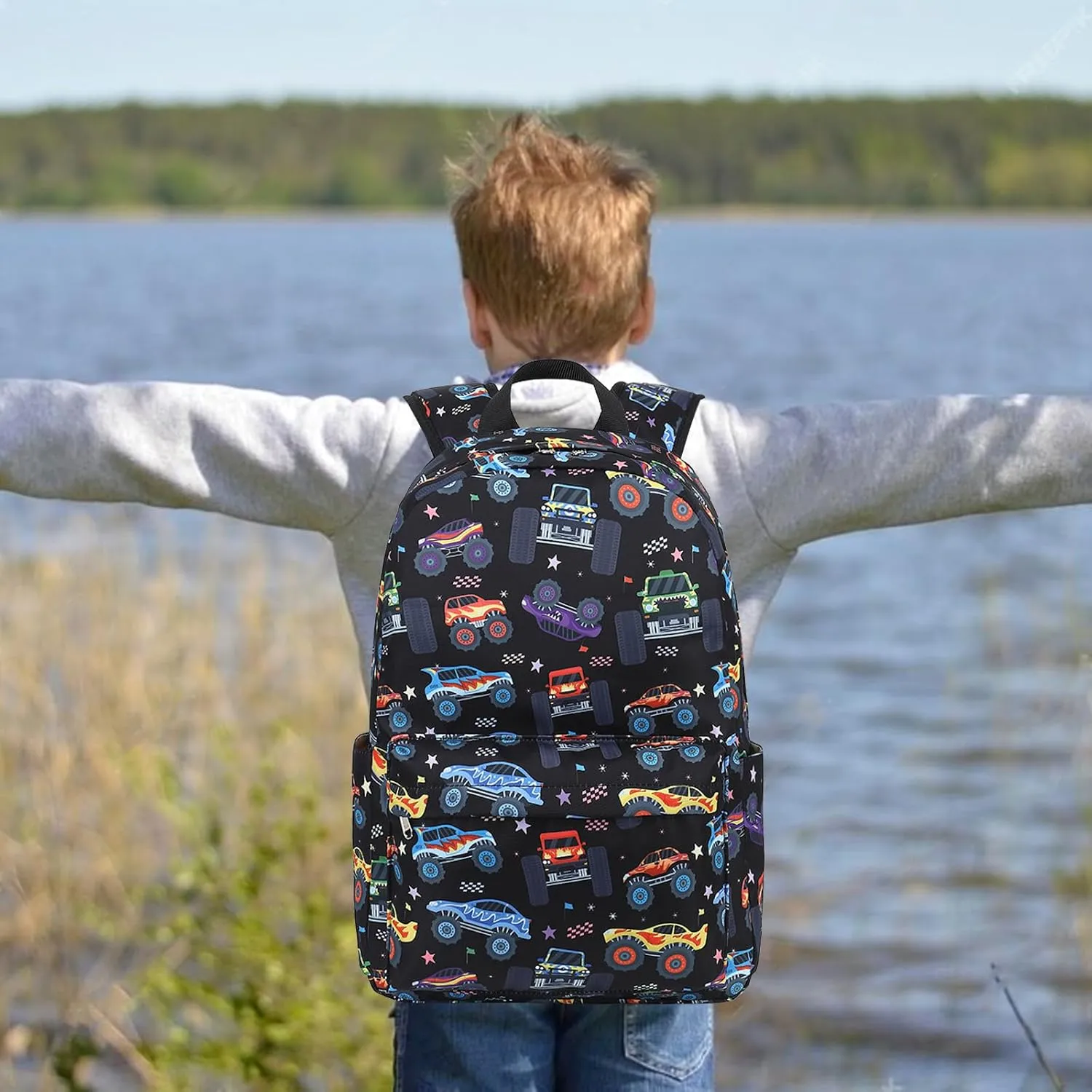 LEDAOU Toddler Kids Backpack for Boys Girls Preschool Kindergarten School Backpack Bookbag School Bag with Chest Strap