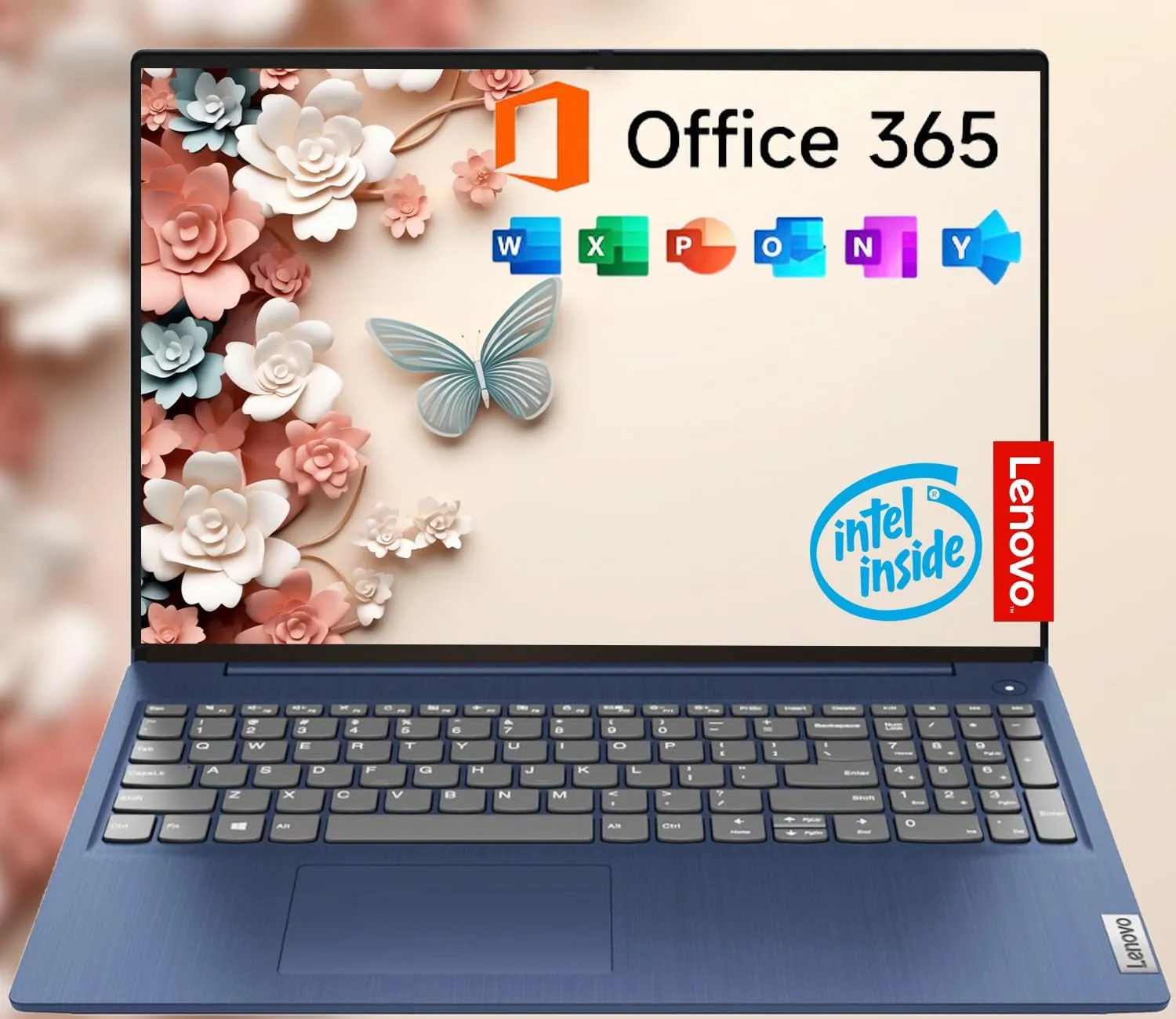 Lenovo 15.6" IdeaPad 1 Laptop | 20GB RAM | Dual Storage: 1TB SSD   128GB eMMC | Wi-Fi 6 | USB-C | 1-Year Microsoft Office 365 | Intel Dual-Core | HD Display | Windows 11 | w/WOWPC Recovery USB