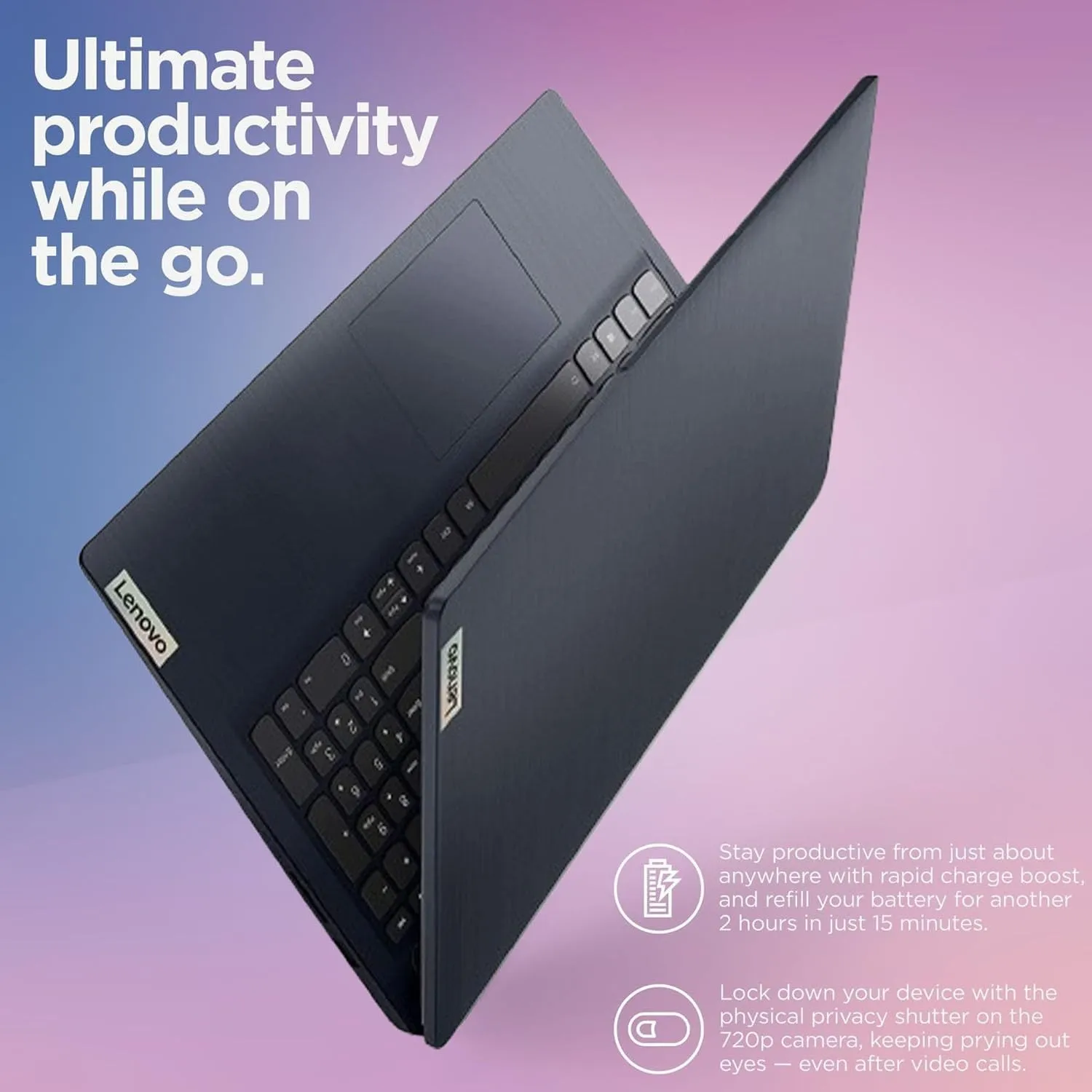 Lenovo 15.6" IdeaPad 1 Laptop | 20GB RAM | Dual Storage: 1TB SSD   128GB eMMC | Wi-Fi 6 | USB-C | 1-Year Microsoft Office 365 | Intel Dual-Core | HD Display | Windows 11 | w/WOWPC Recovery USB