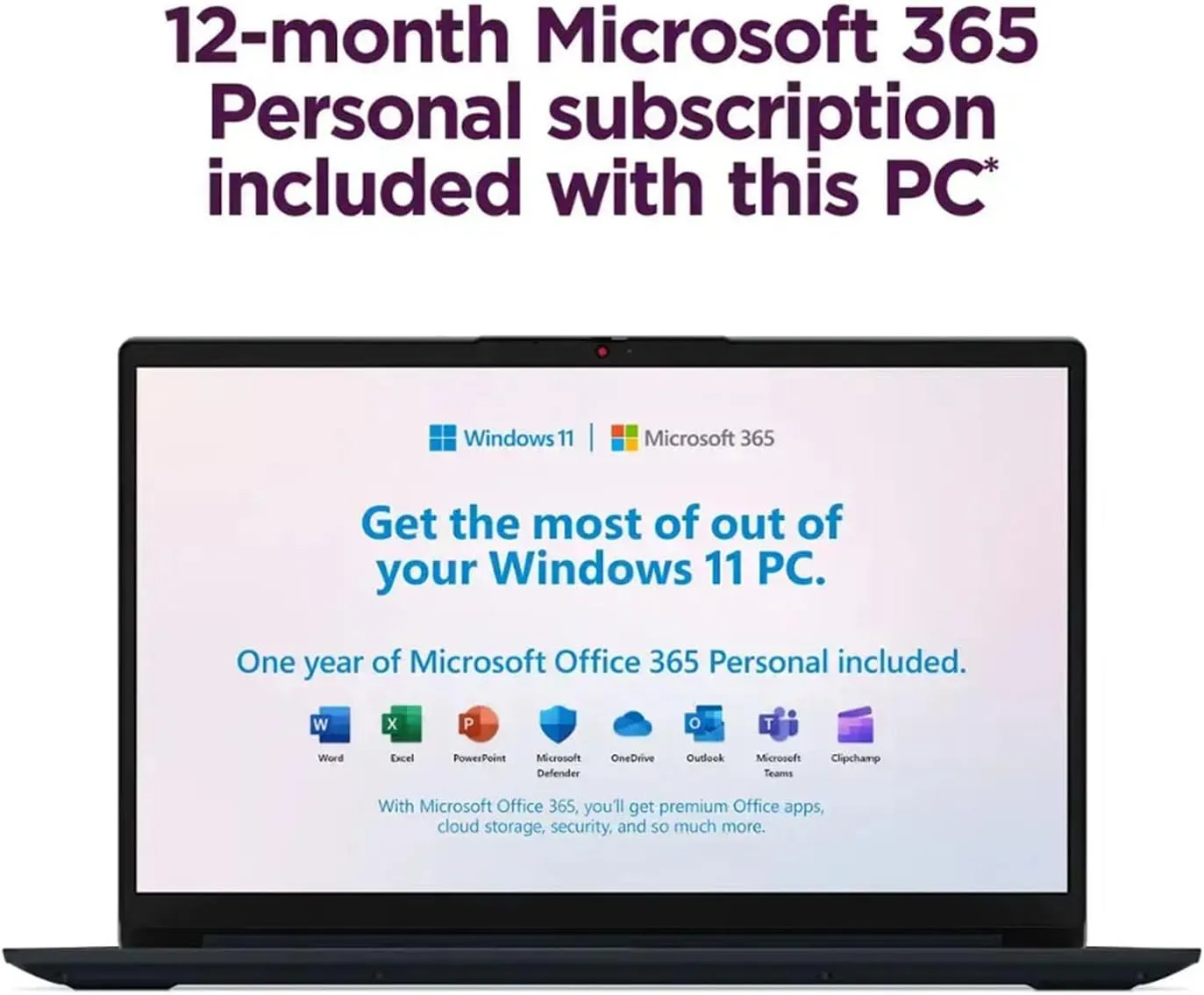 Lenovo 15.6" IdeaPad 1 Laptop | 20GB RAM | Dual Storage: 1TB SSD   128GB eMMC | Wi-Fi 6 | USB-C | 1-Year Microsoft Office 365 | Intel Dual-Core | HD Display | Windows 11 | w/WOWPC Recovery USB