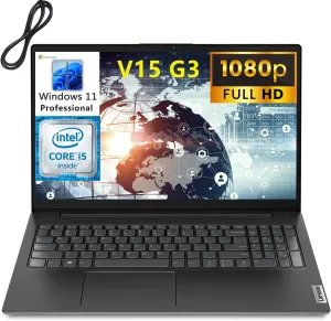 Lenovo 2023 V15 G3 Business Laptop Computer, 15.6" FHD Display, 12th Gen Intel 10 Cores i5-1235U (Beat i7-1195G7), 40GB DDR4 RAM, 1TB PCIe SSD, WiFi, BT 5.1, Windows 11 Pro, BROAG Cable
