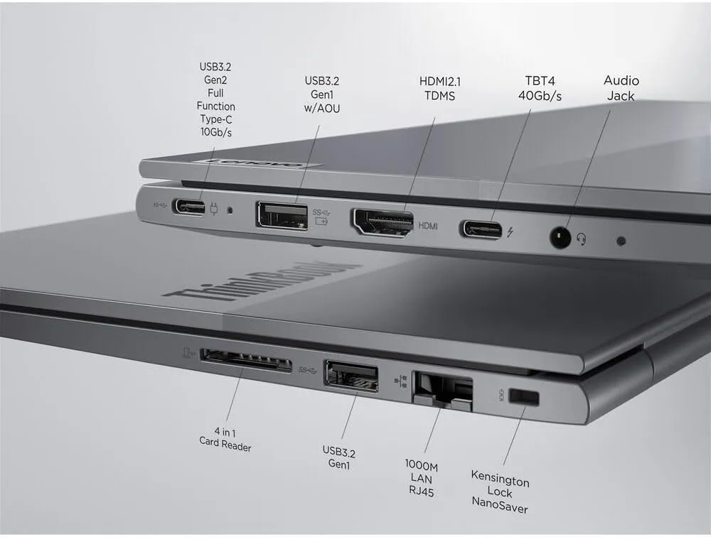 Lenovo 2025 Laptop | ThinkBook 14 G7 IML | 14" 1920 x 1200 Touch IPS | Intel-12 Core Ultra 7 155U | 48GB DDR5 | 8TB SSD | Windows 10 Pro | Wi-Fi 6 - BT 5.2 - Backlit KB - 1080p IR Camera - Arctic Grey