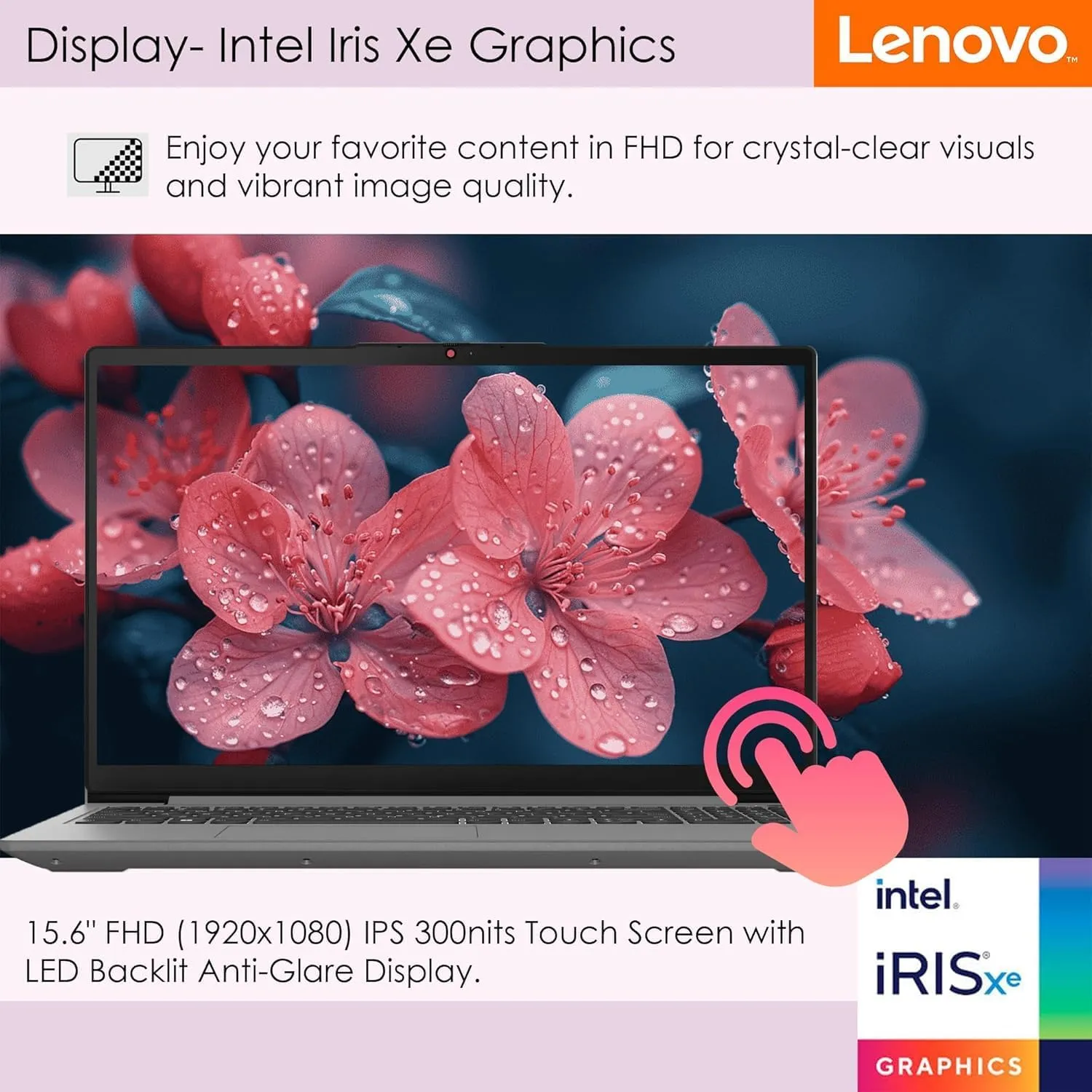 Lenovo IdeaPad 15.6" FHD Touchscreen Laptop – Powerful 10-Core Intel i7 (Turbo Up to 4.7GHz), 40GB RAM, 1TB SSD, Backlit Keyboard, Fingerprint Reader, Wi-Fi 6, Windows 11 Pro   WOWPC Recovery USB