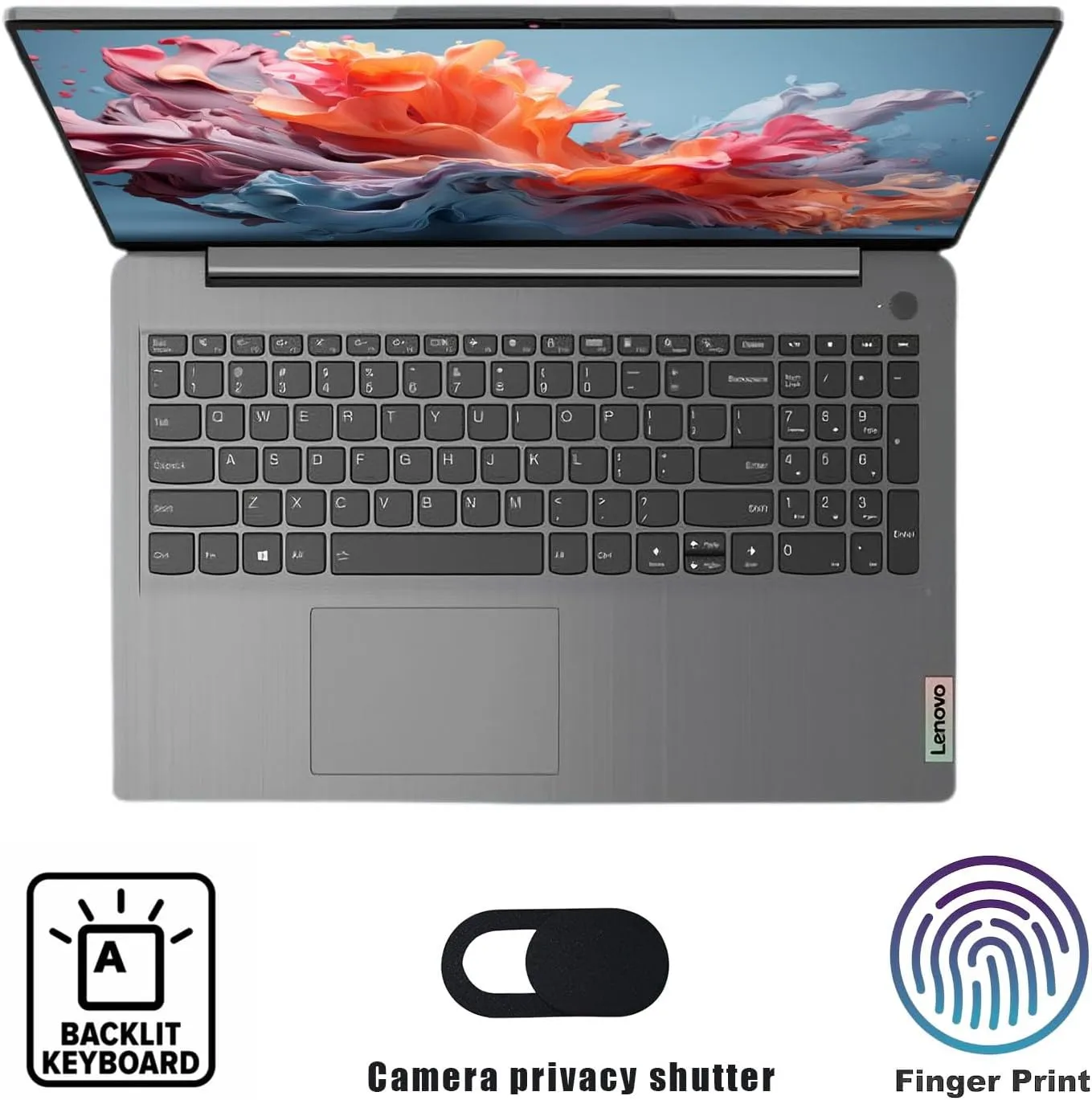 Lenovo IdeaPad Laptop, Intel i7-1255U Processor, 15.6 FHD IPS Anti-Glare Screen, 40GB RAM, 1TB PCIe SSD, Backlit Keyboard, SD Card Reader, Type-C, Wi-Fi-6, Win 11 Pro, w/WOWPC Bundle, Gray
