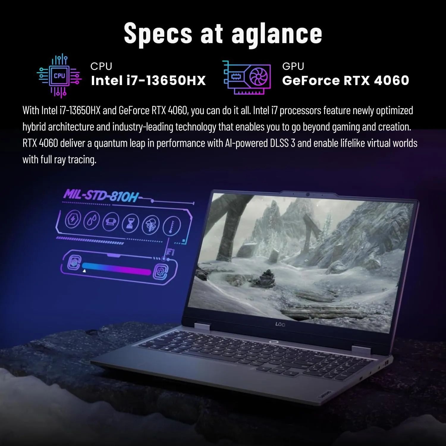 Lenovo LOQ i7 Premium Gaming Laptop, 15.6" FHD 144Hz, i7-13650HX (Beats i9-12900H), GeForce RTX 4060 (Boost Clock 2370MHz), 64GB DDR5 RAM, 2TB SSD, Backlit KB, RJ-45, Wi-Fi 6, Windows 11 Pro, Grey