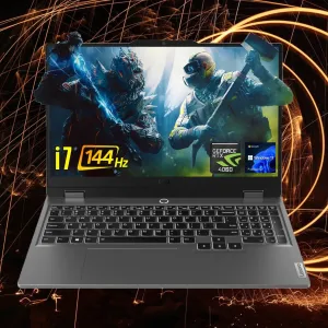 Lenovo LOQ i7 Premium Gaming Laptop, 15.6" FHD 144Hz, i7-13650HX (Beats i9-12900H), GeForce RTX 4060 (Boost Clock 2370MHz), 64GB DDR5 RAM, 2TB SSD, Backlit KB, RJ-45, Wi-Fi 6, Windows 11 Pro, Grey