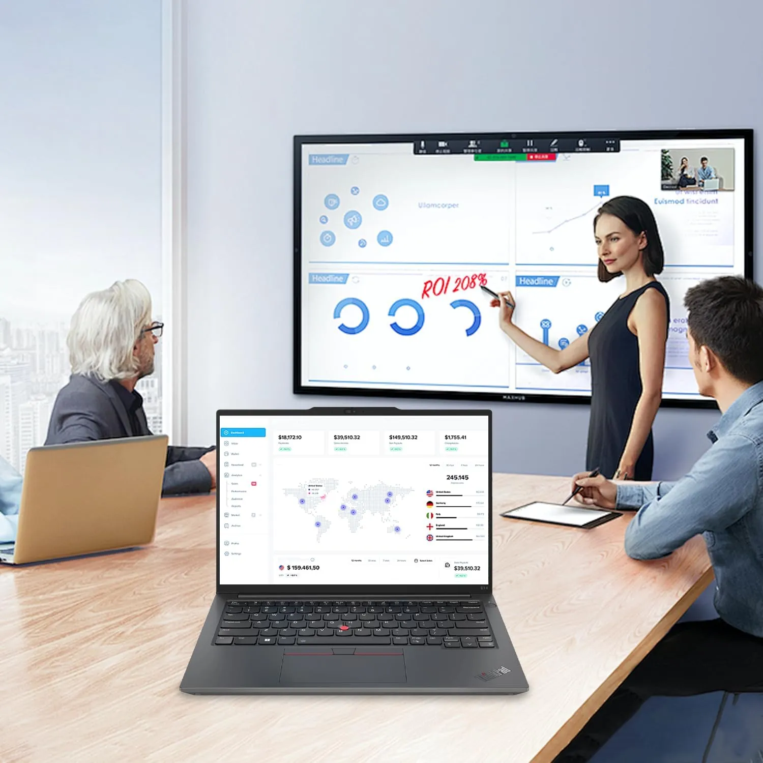 Lenovo ThinkPad E14 Gen 6 Business Laptop, 14" FHD  Display, AMD Ryzen 7 7735U, 32GB DDR5 RAM, 1TB SSD, Fingerprint, Backlit, Wi-Fi 6, Windows 11 Pro, Bundle with Targus USB-C 100W Docking Station