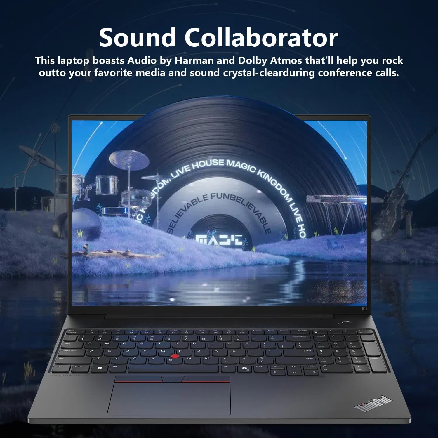 Lenovo ThinkPad E16 AI-Optimized Business Laptop, 16" FHD , Intel Core Ultra 7 155U, 16GB DDR5 RAM, 512GB SSD, Fingerprint, Backlit, HDMI, Wi-Fi 6, Windows 11 Pro, Bundle with Targus Docking Station