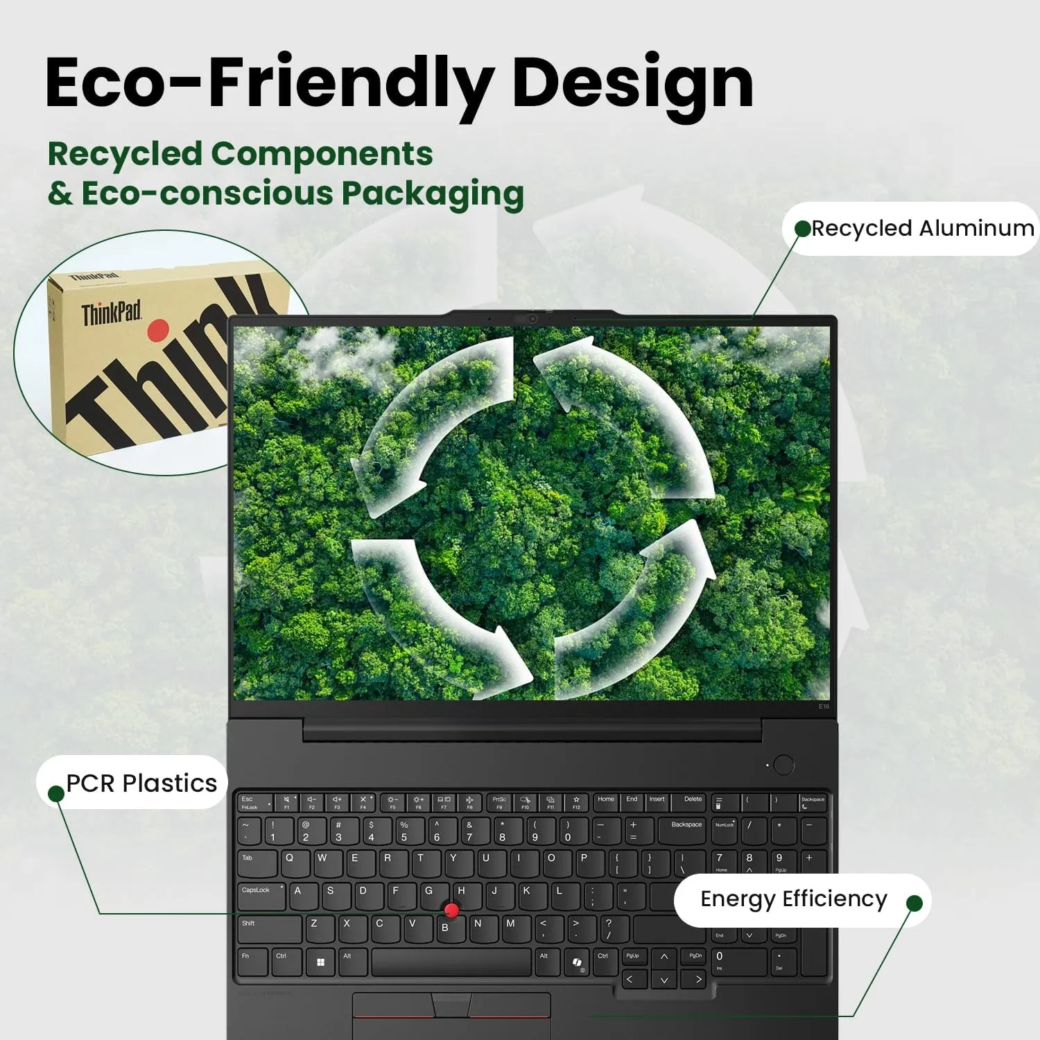 Lenovo ThinkPad E16 AI-Optimized Business Laptop, 16" FHD , Intel Core Ultra 7 155U, 16GB DDR5 RAM, 512GB SSD, Fingerprint, Backlit, HDMI, Wi-Fi 6, Windows 11 Pro, Bundle with Targus Docking Station