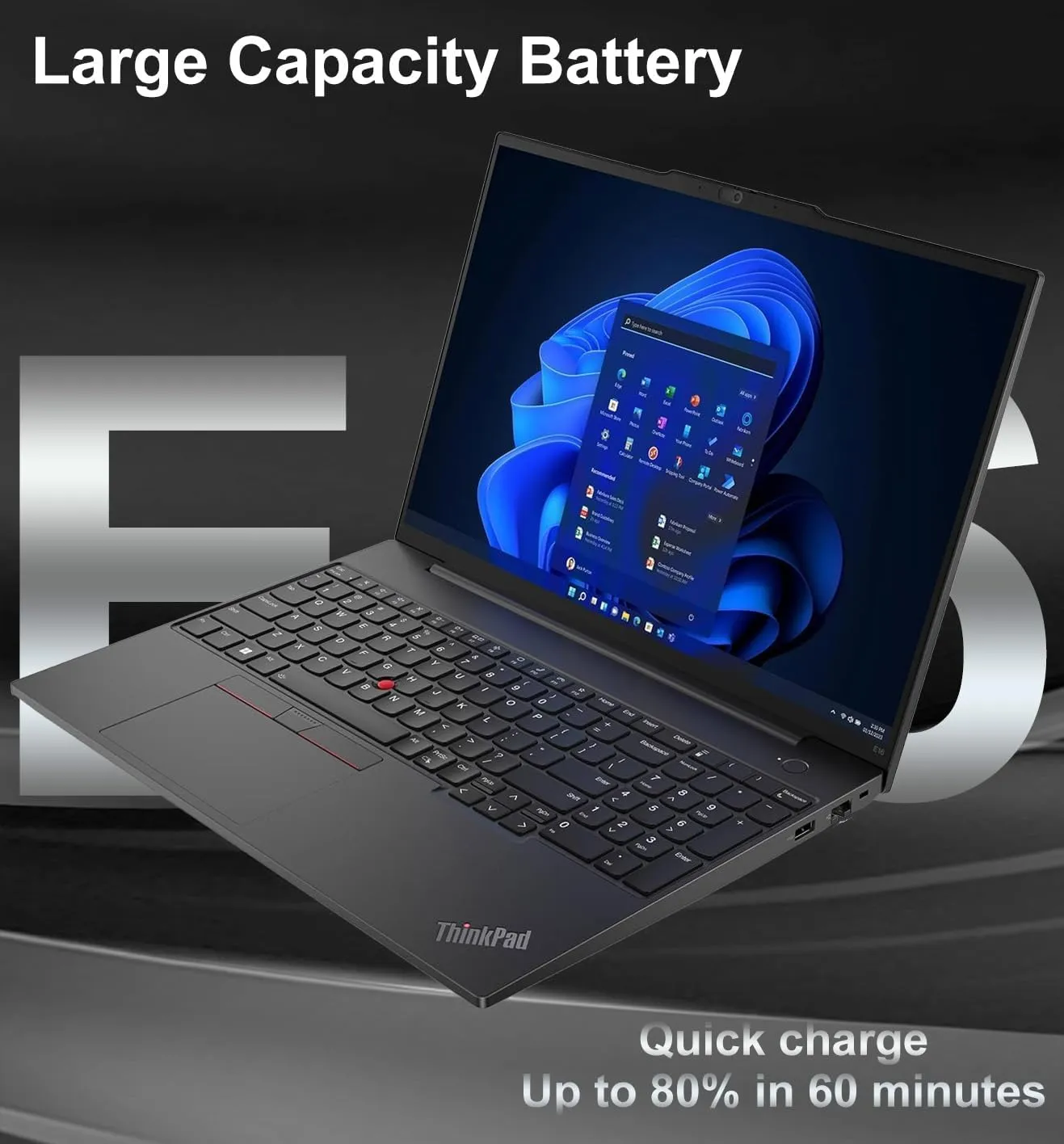 Lenovo ThinkPad E16 Business Laptop (16" FHD  Touchscreen, Intel 13th Gen 10-Core i7-1355U, 40GB RAM, 1TB SSD) Backlit, Fingerprint, FHD Webcam, Ethernet, Thunderbolt 4, Win 11 Pro w/ AI Copilot