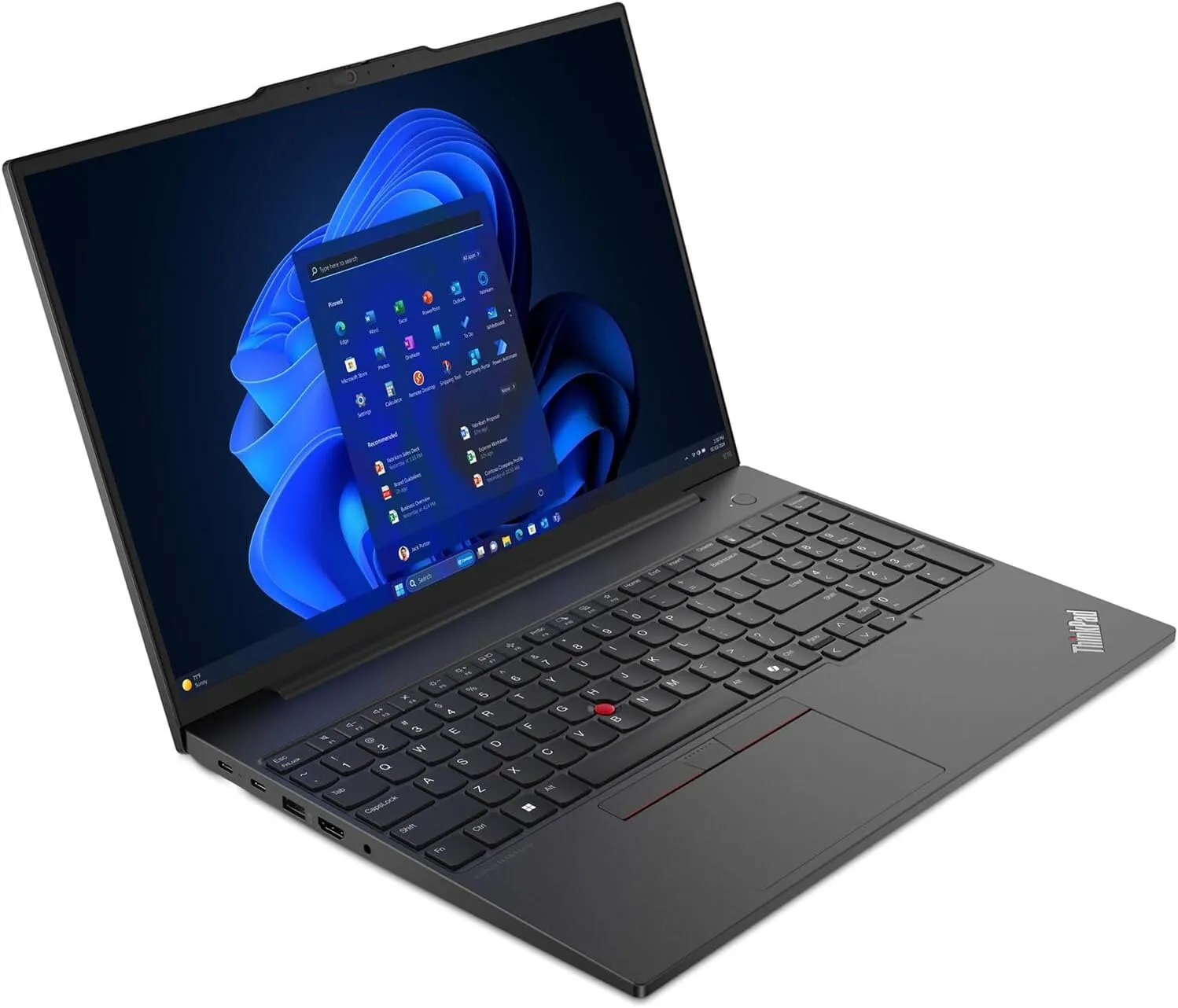Lenovo ThinkPad E16 Gen 1 Business Laptop 16.0" WUXGA IPS Display 300 nits (AMD Ryzen 5 7530U 6-Core 2.00GHz, 16GB RAM, 512GB PCIe SSD, AMD Radeon, Backlit KYB, FP, WiFi 6, Win11Pro) w/Dockztorm Hub