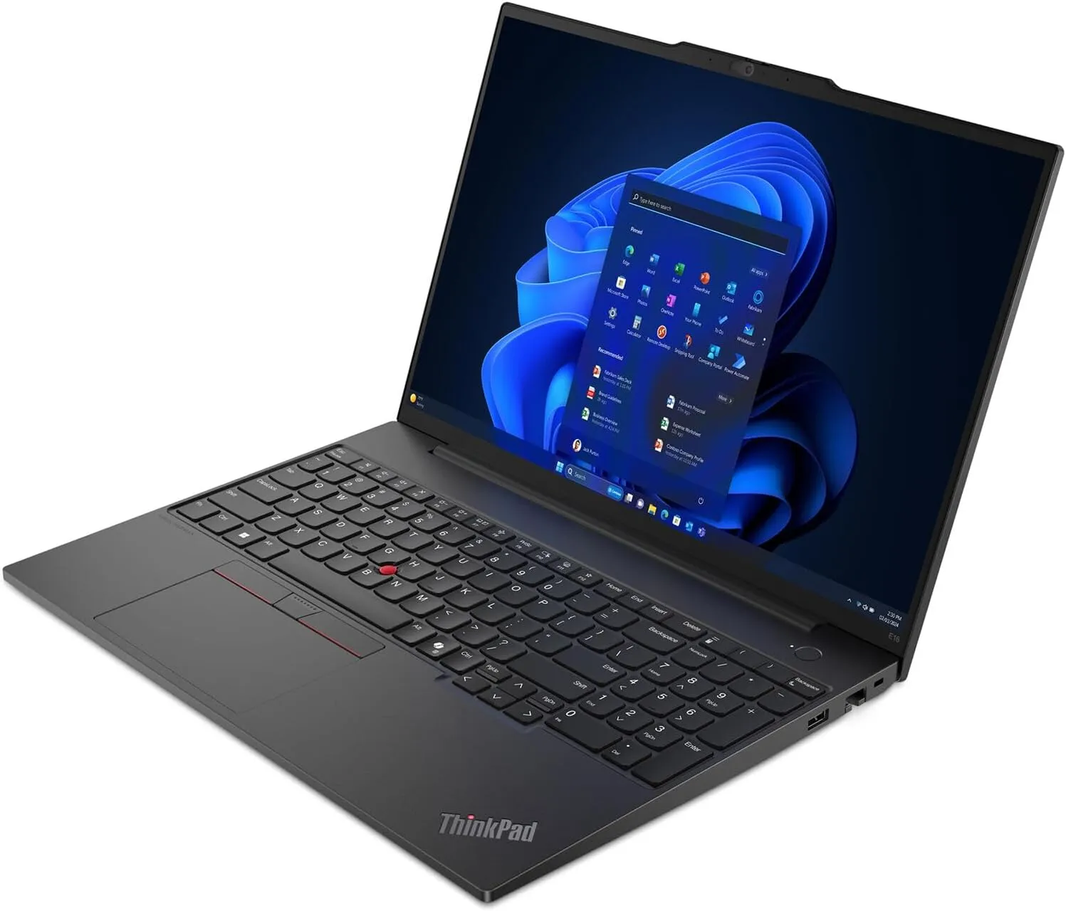 Lenovo ThinkPad E16 Gen 1 Business Laptop 16.0" WUXGA IPS Display 300 nits (AMD Ryzen 5 7530U 6-Core 2.00GHz, 16GB RAM, 512GB PCIe SSD, AMD Radeon, Backlit KYB, FP, WiFi 6, Win11Pro) w/Dockztorm Hub