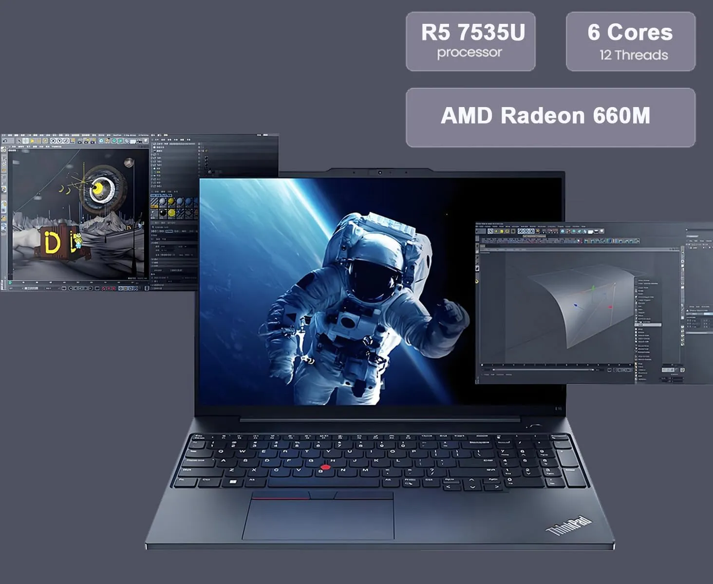 Lenovo ThinkPad E16 Gen 2 Business Laptop (16" FHD  Anti-glare, AMD Ryzen 5 7535U (> Intel i7-1360P), 32GB DDR5, 1TB SSD) Fingerprint, Backlit, RGB Webcam, Wi-Fi, RJ-45, Win 11 Pro w/ Copilot