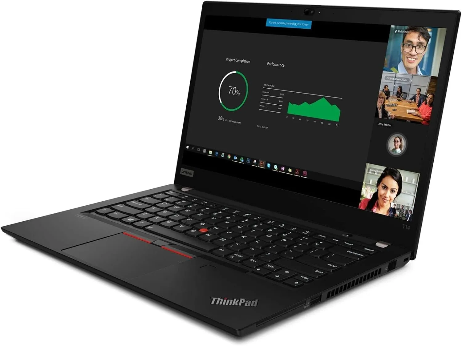 Lenovo ThinkPad T14 Gen 2 Laptop (2022), 14" FHD IPS, 11th Intel Core i7-1165G7, Iris Xe Graphics, 48GB DDR4 2TB NVMe SSD, Backlit KB FP Reader Thunderbolt 4 WiFi 6E, Windows 10 Pro, COU 32GB USB