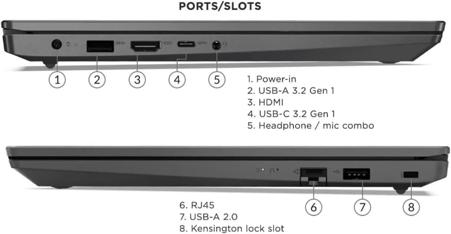 Lenovo V15 Laptop, 15.6" FHD Display, AMD Ryzen 5 5500U Hexa-core Processor (Beat i7-1065G7), 40GB RAM, 2TB SSD, RJ-45, Numeric Keypad, Wi-Fi, Windows 11 Pro, Black, Additional 1 Yr ADP