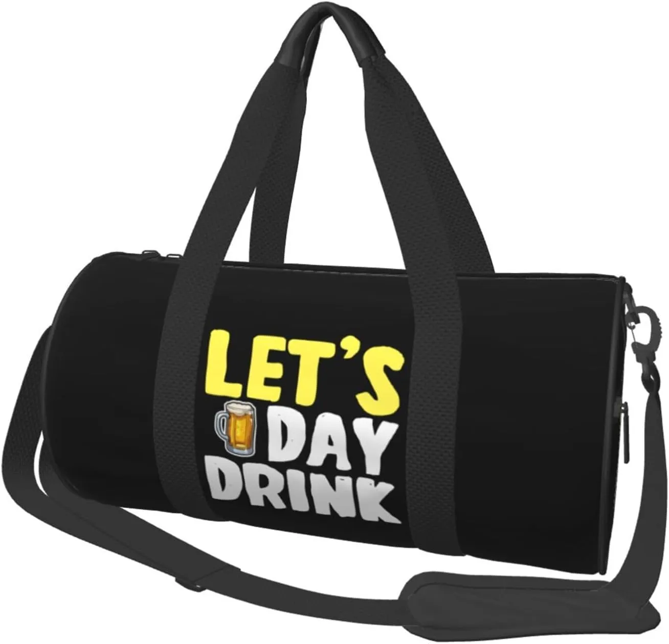 Let'S Day Drink Duffel Bag Gym Bag Travel Sports Tote Large Foldable Beach Swim Yoga4