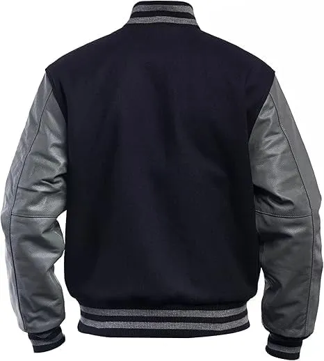 Letterman Varsity Jackets for Men, Baseball Bomber Jackets, High School Letterman Jackets, Warm Wool Outerwear