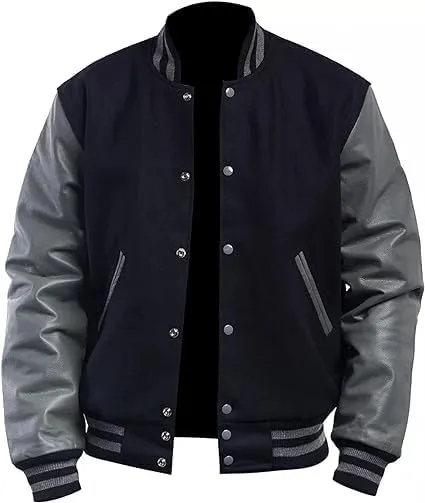 Letterman Varsity Jackets for Men, Baseball Bomber Jackets, High School Letterman Jackets, Warm Wool Outerwear