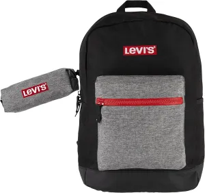 Levi's Unisex-Adults Batwing Backpack, Black/Grey, OS