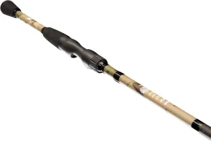 Lew's American Hero Tier 1 Spinning Fishing Rod, HM50 Graphite Blank with Stainless Steel Guides, Split Grip EVA Handles, Multicam