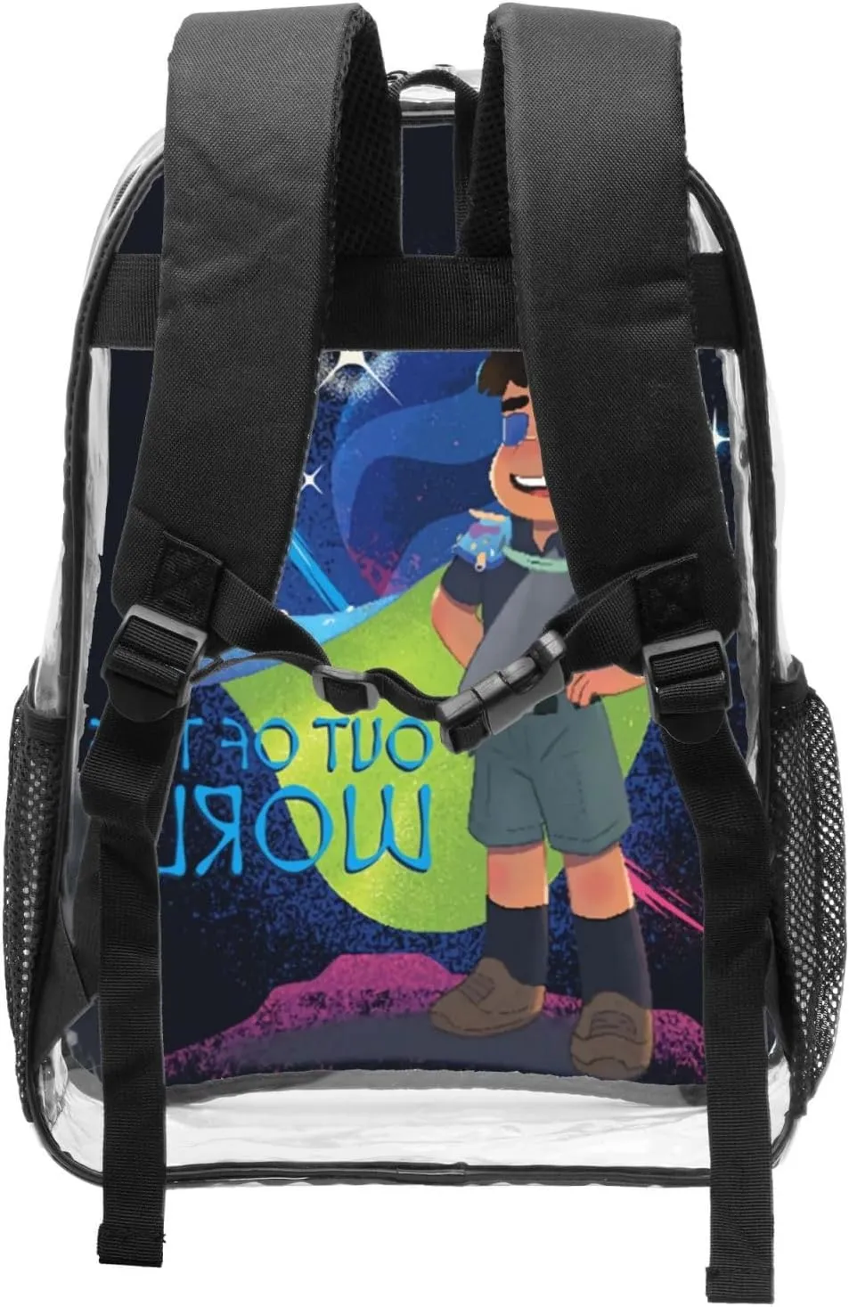 Lightweight Transparent Backpack Novel Out Elio Of This World Backpacks Unisex Casual Elementary Laptop Bag Fashion Primary Daypacks Bookbag