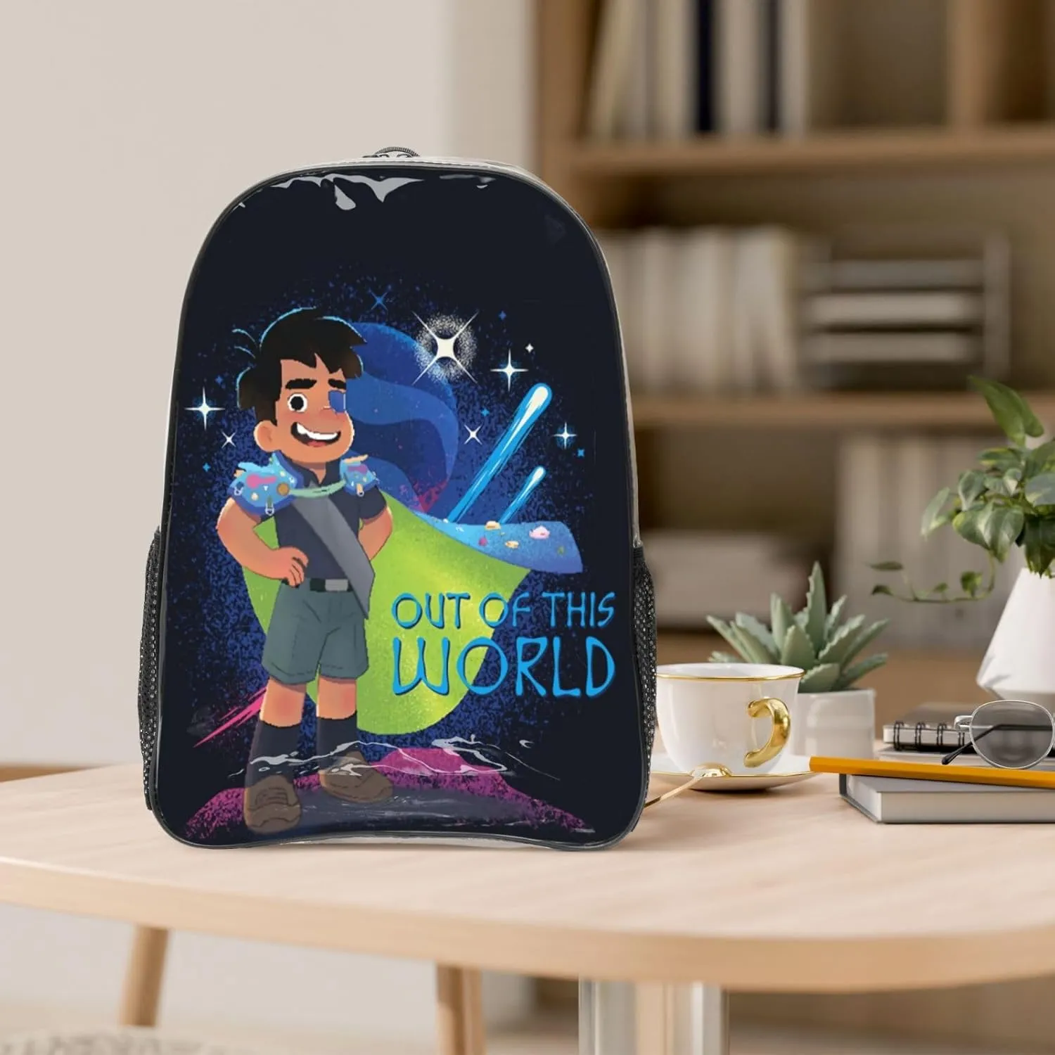 Lightweight Transparent Backpack Novel Out Elio Of This World Backpacks Unisex Casual Elementary Laptop Bag Fashion Primary Daypacks Bookbag