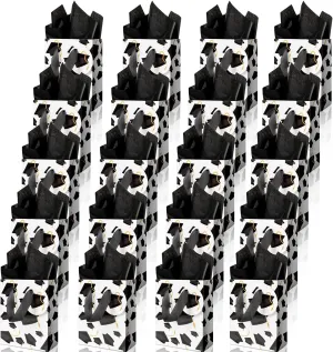Linelglobal 20 Pack Graduation Gift Bag with Handle in Bulk 6" Small Grad Party Bag for 2025 Treat Bag